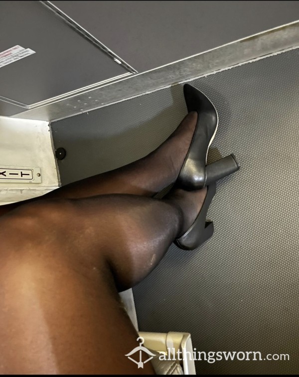 Shiny Tights Worn On A 3 Day Trip.