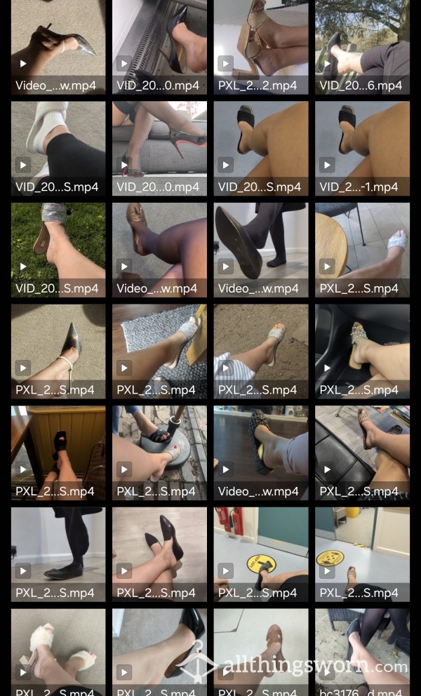 Shoe Dangle Video Compilation👣28 Different Clips!!!