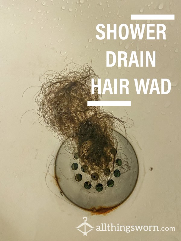 Shower Drain Hair Wad 💇🏻‍♀️🚿