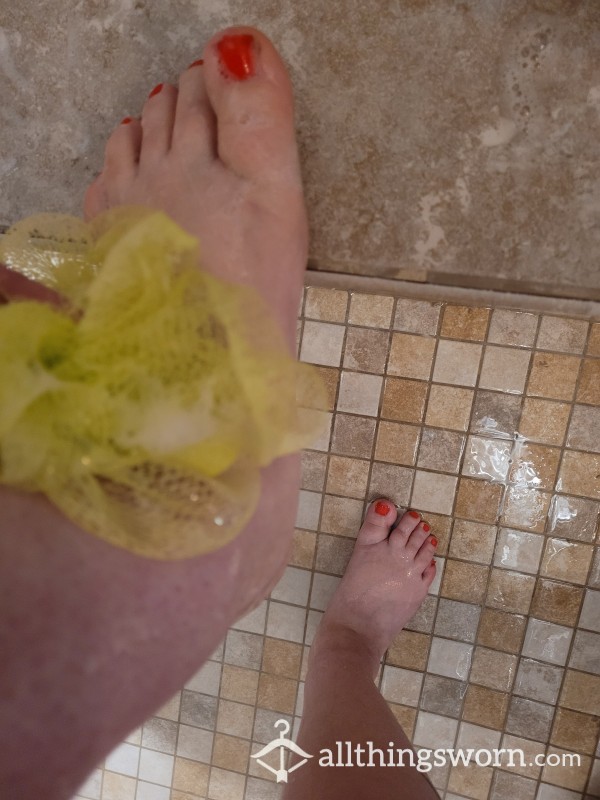 Shower Time Feet