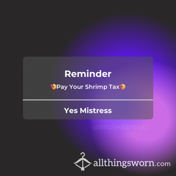 Shrimp/Loser Tax 🍤🤏🏻