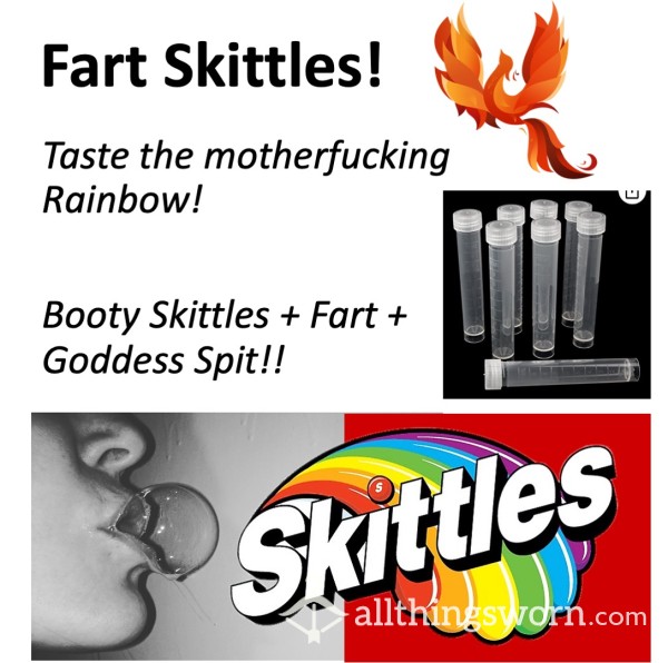 Booty Skittles! Xx  Skittles + Booty + Goddess Spit: Taste The Motherfucking Rainbow!