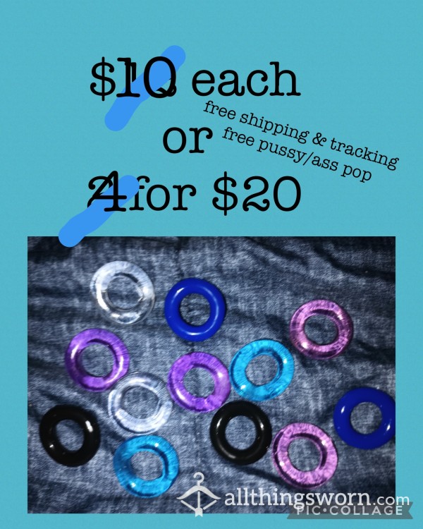 Silicone Cock Rings !! This Weekend Only Sale!!