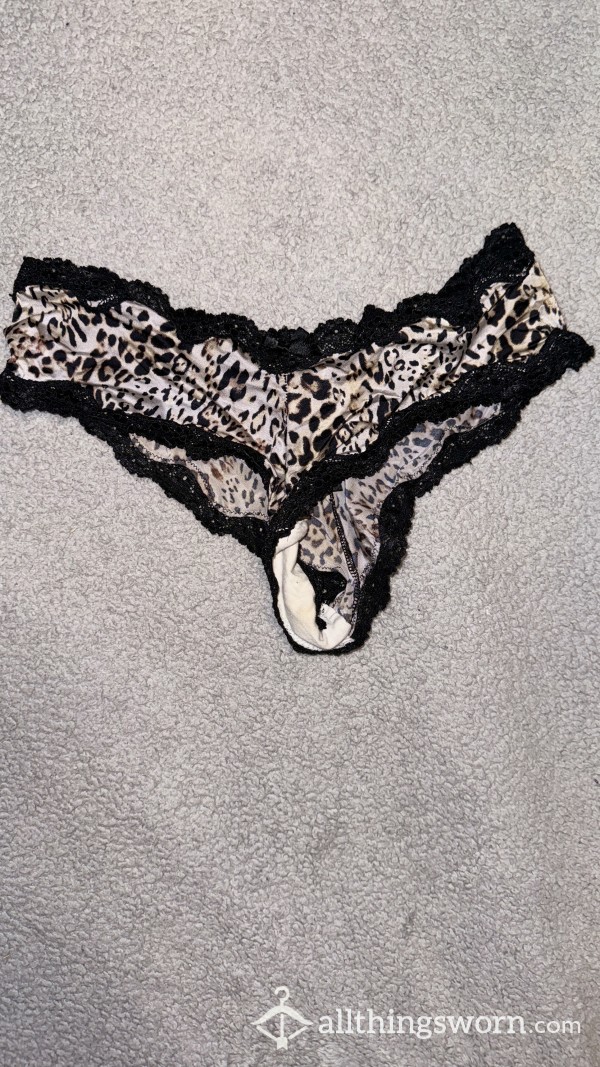 Silk Cheetah Panties Been Worn For Three Days. The Perfect Ripe Smell, Will Wear Additional Days For $5. Ready To Be Shipped!