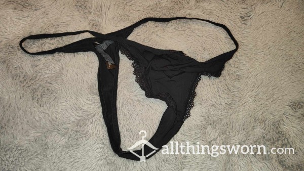 Silk Lace Front Thong