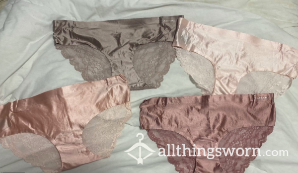 Silk & Lace Panties With Cotton Gusset