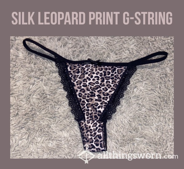 Silk Leopard Print G-string🐆