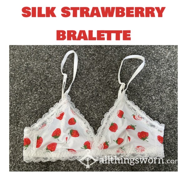 Silk Strawberry Bralette🍓