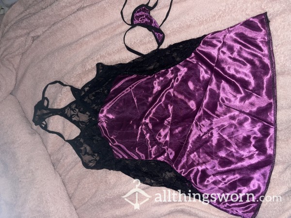 Silky And Lacy Night Set