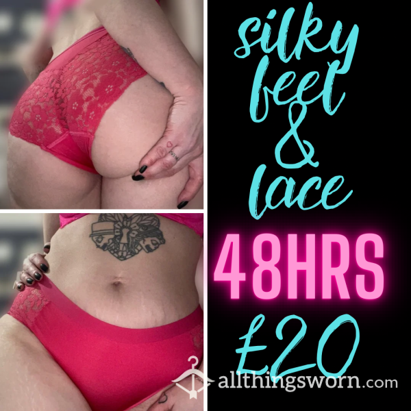 Silky Feel And Lace Back Panties, Snug In All The Right Places, Just For You! 48hrs Wear 🖤 Free Uk Postage, International Available 😘