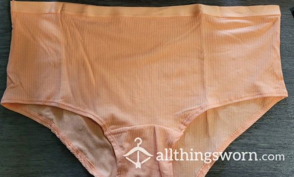 Silky Peach Boyshort Panties