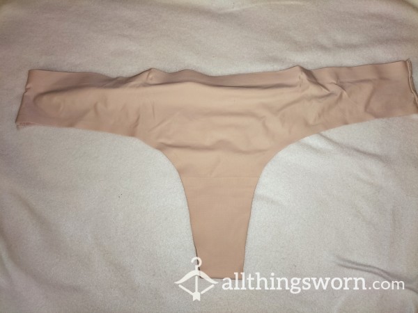 Silky Seamless Nude Pussy Scented Thong.