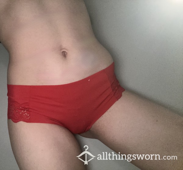 Silky Soft Red Cheeky Panties❤️