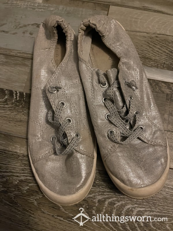 Silver “Ked-Like” Shoes