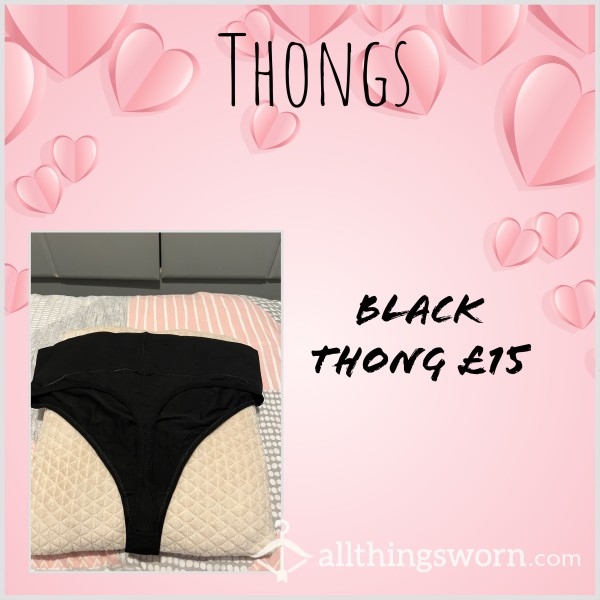 Simple But Sexy Black Plus Size Thong