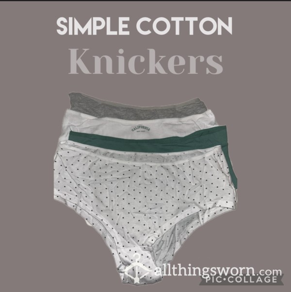 Simple Cotton Briefs / Full Knickers