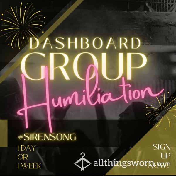 🧜🏼‍♀️😆#SirenSong Dashboard Group Humiliation😈