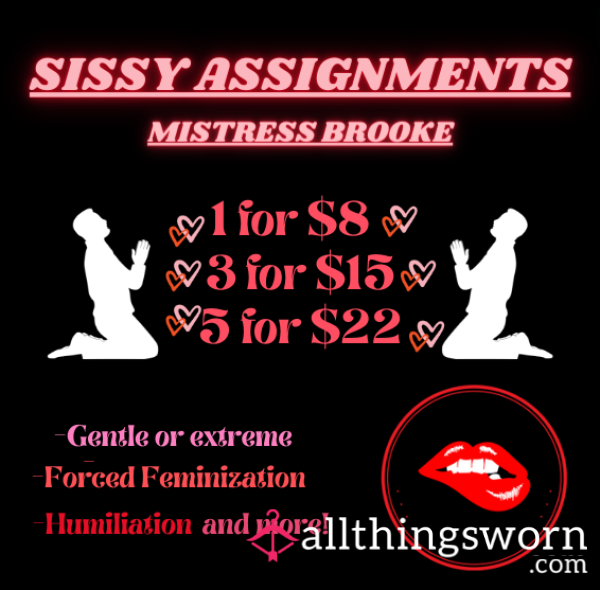 Sissy Humiliation Tasks/ Assignments !