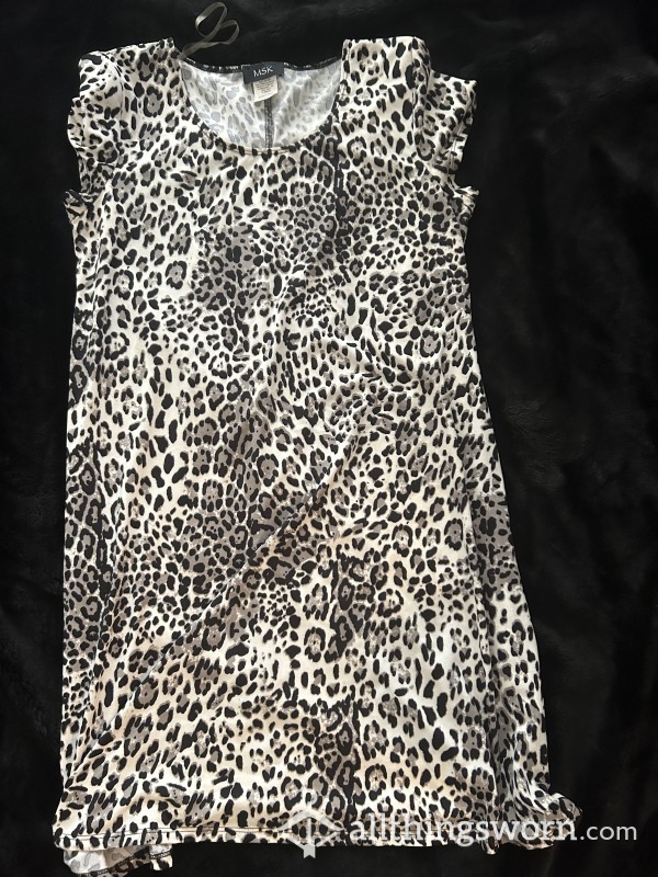 Sissy Leopard Print Dress ! Large
