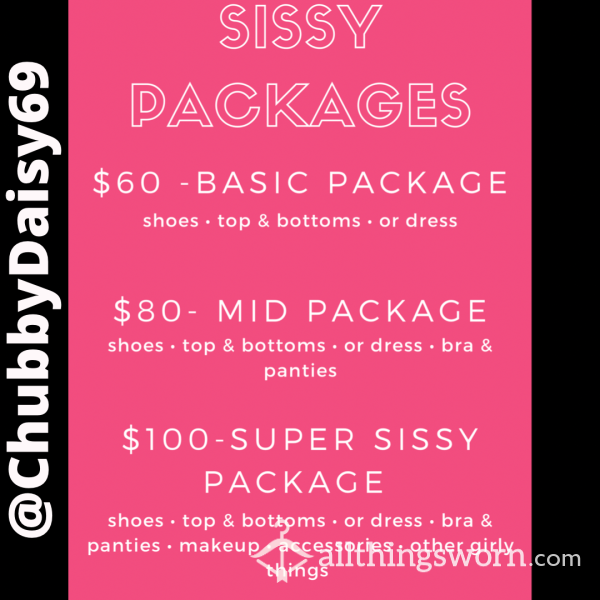 Sissy Packages! 💋💄👠👗📦📦