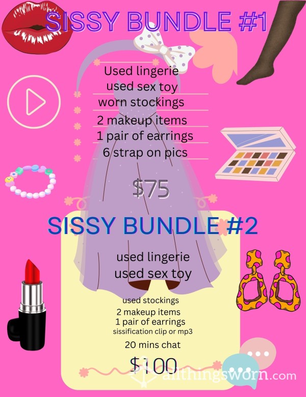 Sissy Starter Bundles # 1 & 2