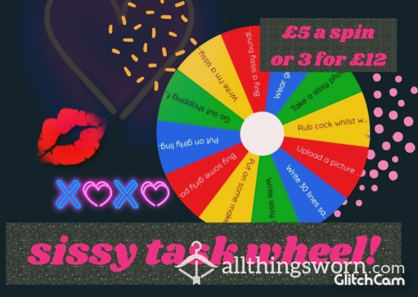 💋💗 Sissy Task Wheel Spin! 💗💋