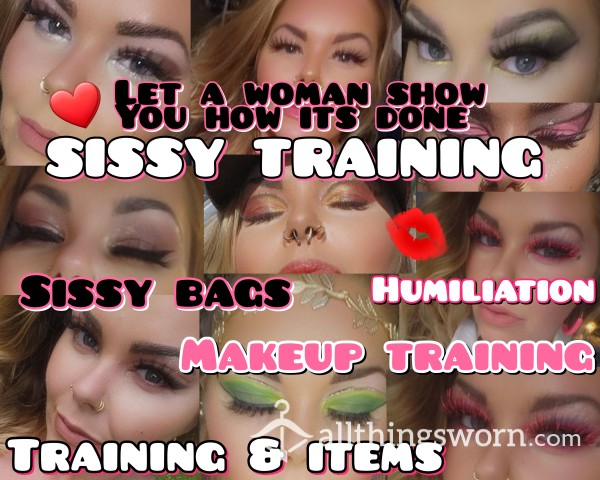 SISSY TRAINING - MAKEUP LESSONS (CUSTOM VIDEOS) - SISSY BAGS SHIPPED - HUMILIATION - MAGNUM CONDOMS & MORE
