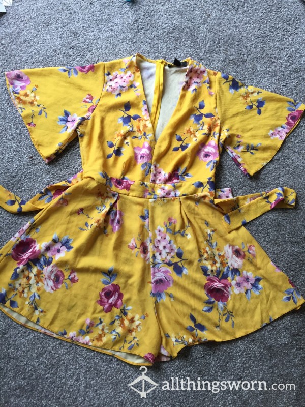 Size 12 Yellow Play Suit