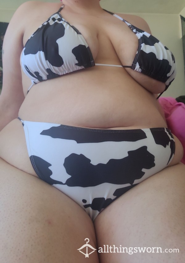 🐮 Size 2x Cow-print Bikini 🐮
