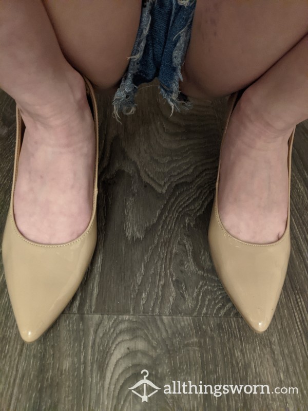 Size 6.5 Nude High Heels - Free US Shipping!