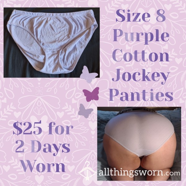 Size 8 Purple Jockey Panties