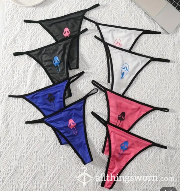 Size Medium Ghostface Thong [you Pick Color] ✨️ FREE SHIPPING ✨️