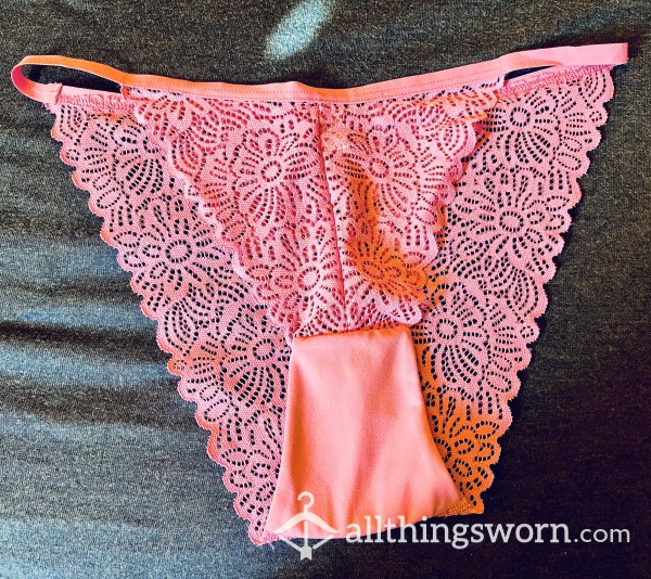 Size Too Small Pink Lacey Panties