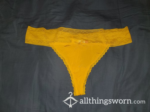 Size XXL Yellow Thong
