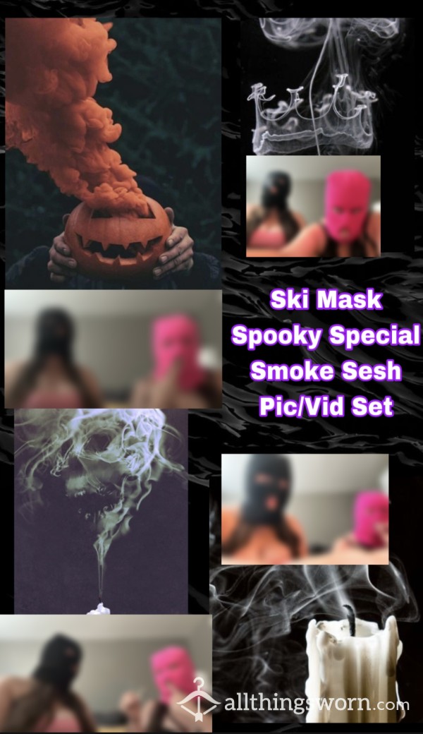 Ski Mask Smoke Sesh ~ SinningSistersxx Spooky Special Set
