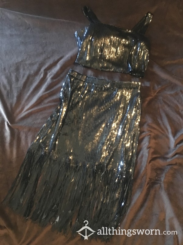 Skirt & Top Large - 2 Piece New Years Party Not Washed