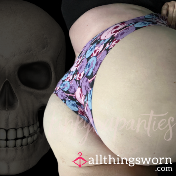 ☠️ Skull & Bones Cheeky Panties - Includes 48-hour Wear & U.S. Shipping