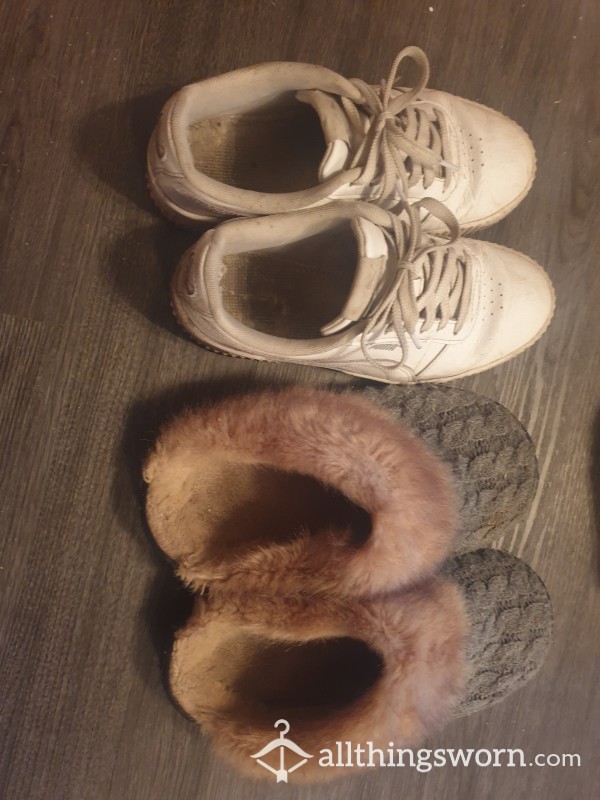 Slippers And Trainers Very Well Worn 70 For Both Pairs