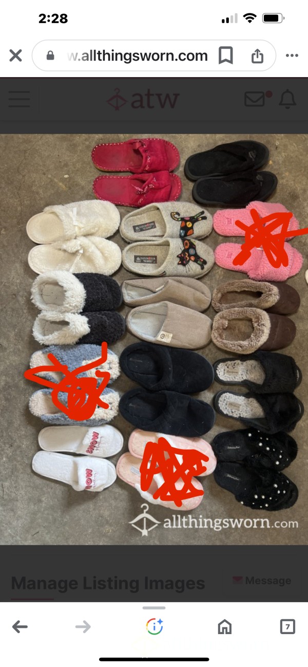 Slippers Comes With Seven Day Wear Pick Your Pair