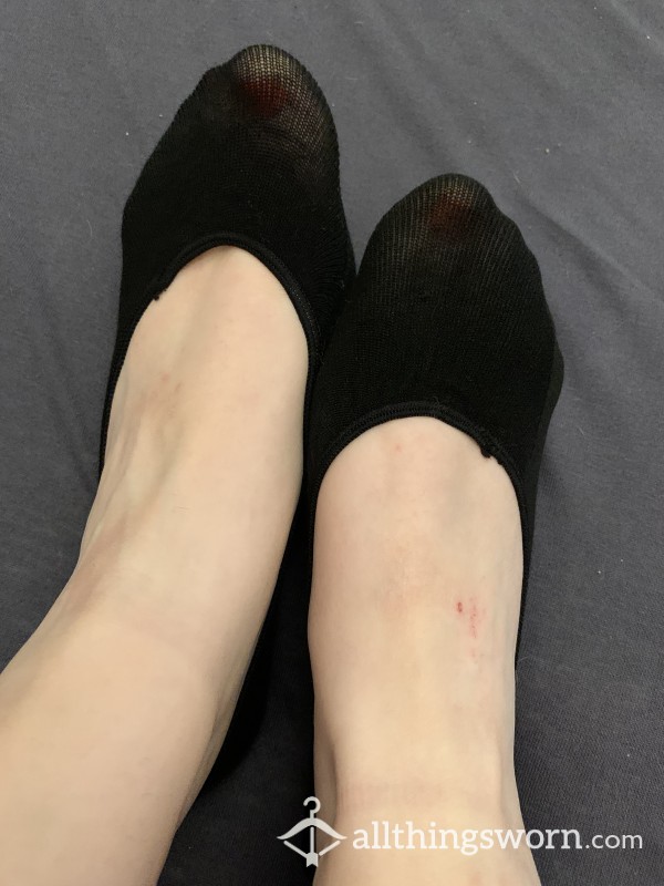 Small Black Footie Socks/ No- Show