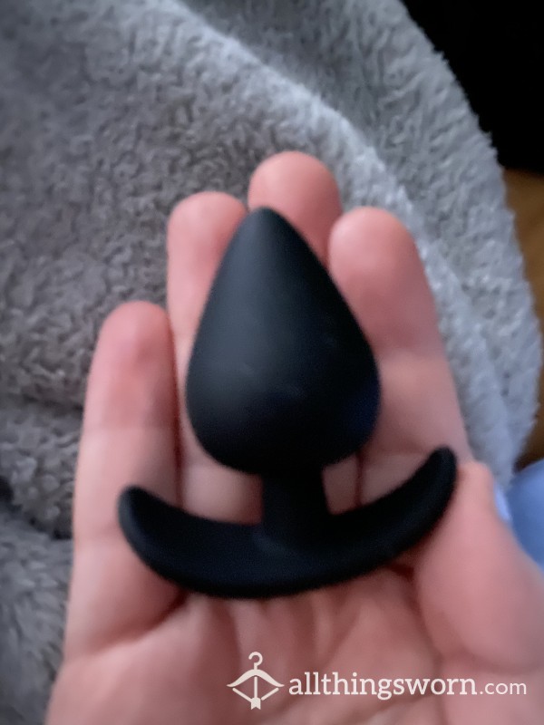Small Black Spade Shaped Silicone Butt Plug