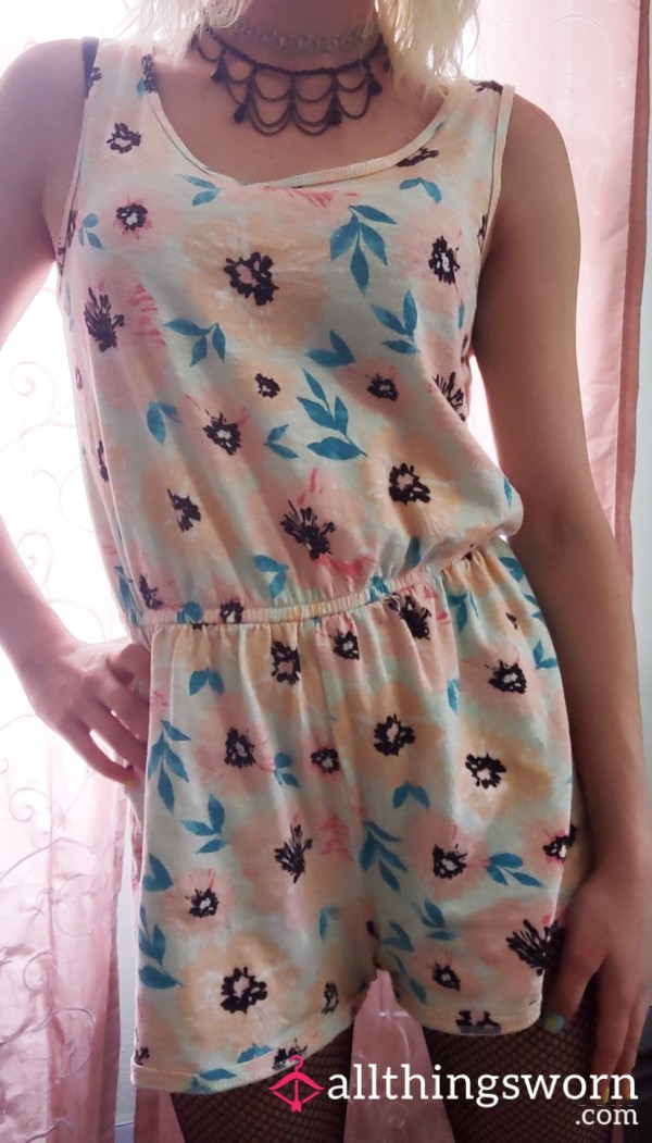 Small Floral Romper Well Worn And Used
