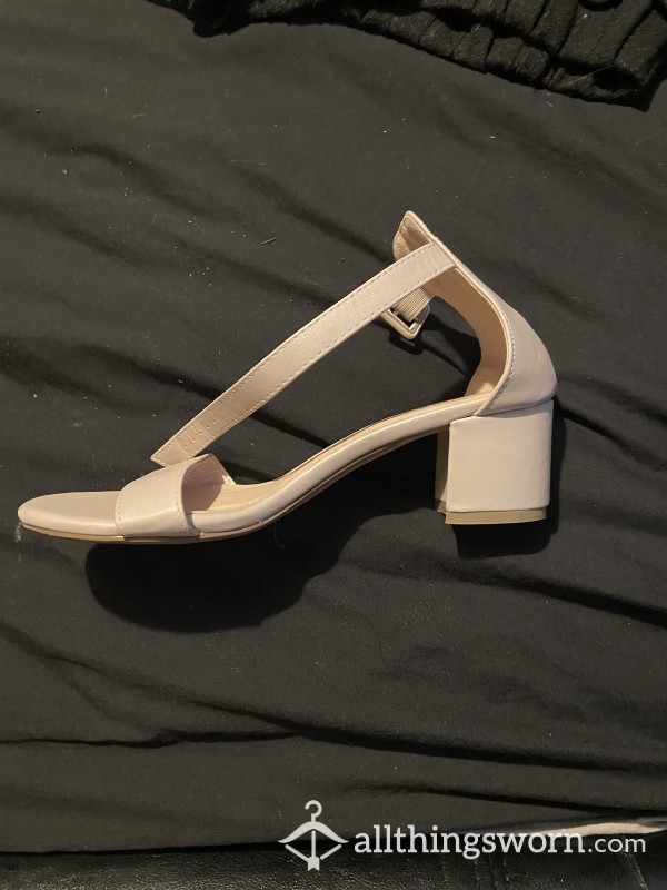 Small Heels Worn Shoes
