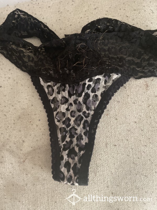 Small Leopard Print Thong