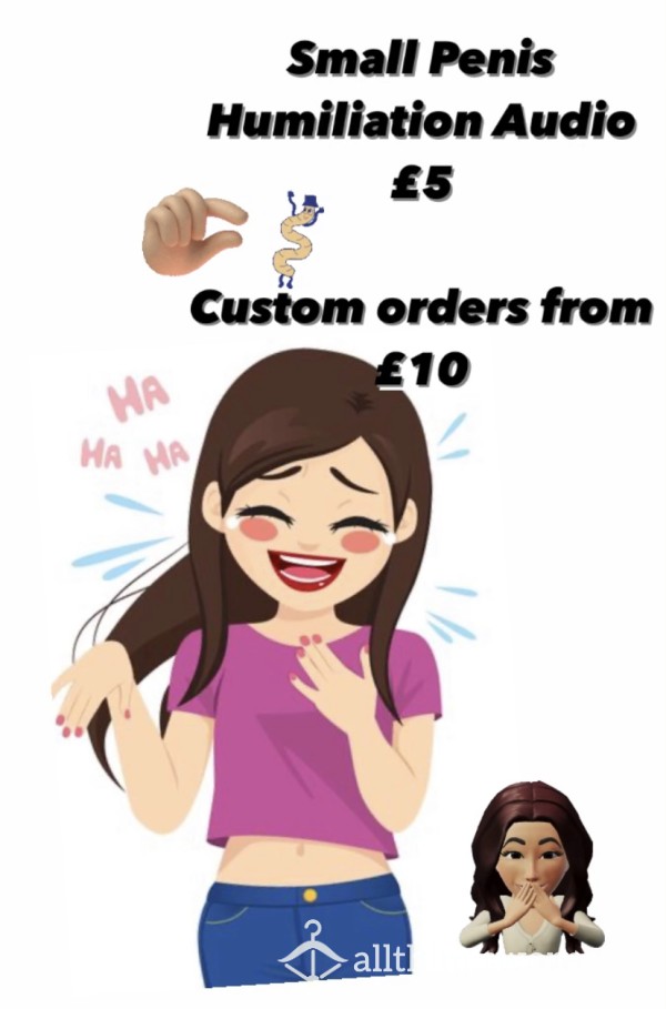 😂🍆 Small Penis Humiliation 🍆 😂 £5 Audios Or From £10 For Custom Orders 😘