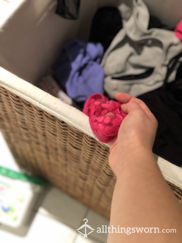 SMALL PENIS HUMILIATION- Pink Panties Straight From The Dirty Washing, I Want To See Your Tiny Cock Inside Them So I Can Laugh- FREE OnlyFans Link Included