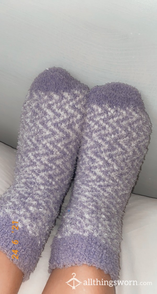 Small Purple Bed Socks