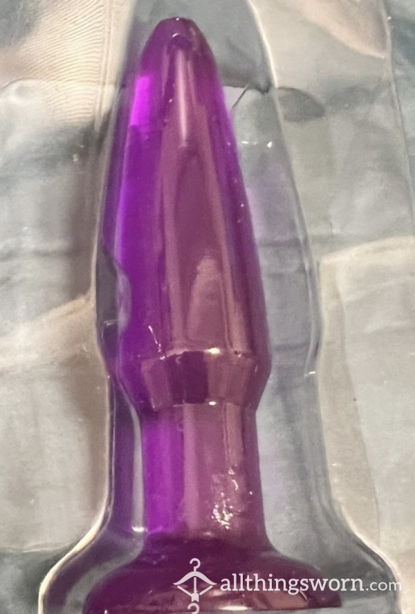 Small Purple Silicone Butt Plug
