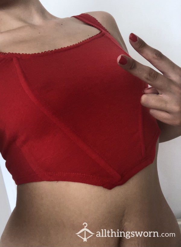 Small Red Crop Top 💋