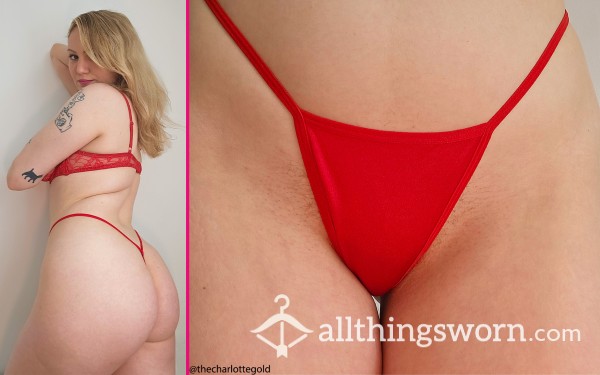 Small Red G String